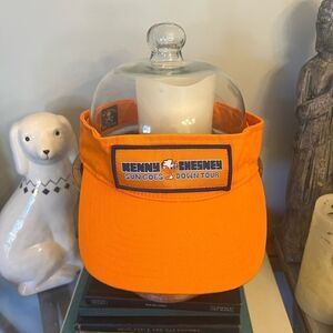 Kenny Chesney orange patch No Shoes Nation unisex visor. Sun Goes Down Tour.